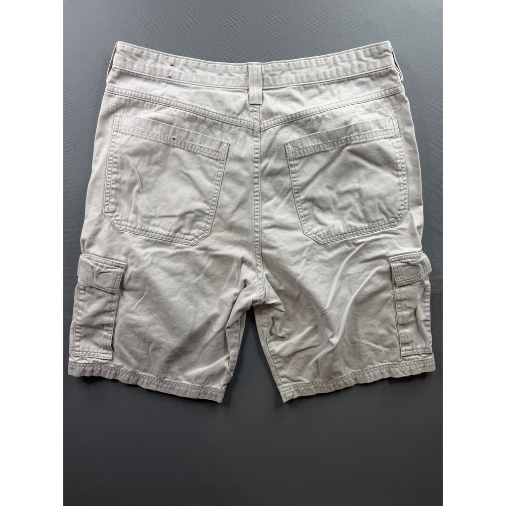Wrangler Cargo Shorts Mens‎ Tan Khaki Multi Pocket Utility 34